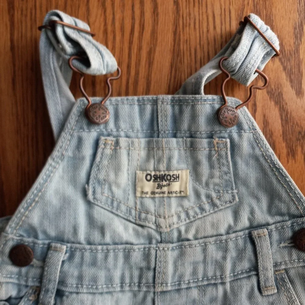Denim Skirtall Skirt Overalls Classic Retro Cottagecore Size 9 month